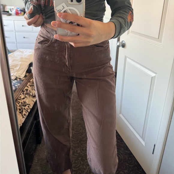 GARAGE DENIM brown jeans in SIZE 3 - Picture 2 of 3